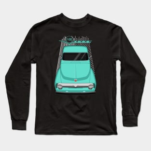 Ford F100 2nd gen - Sea Sprite Green Long Sleeve T-Shirt